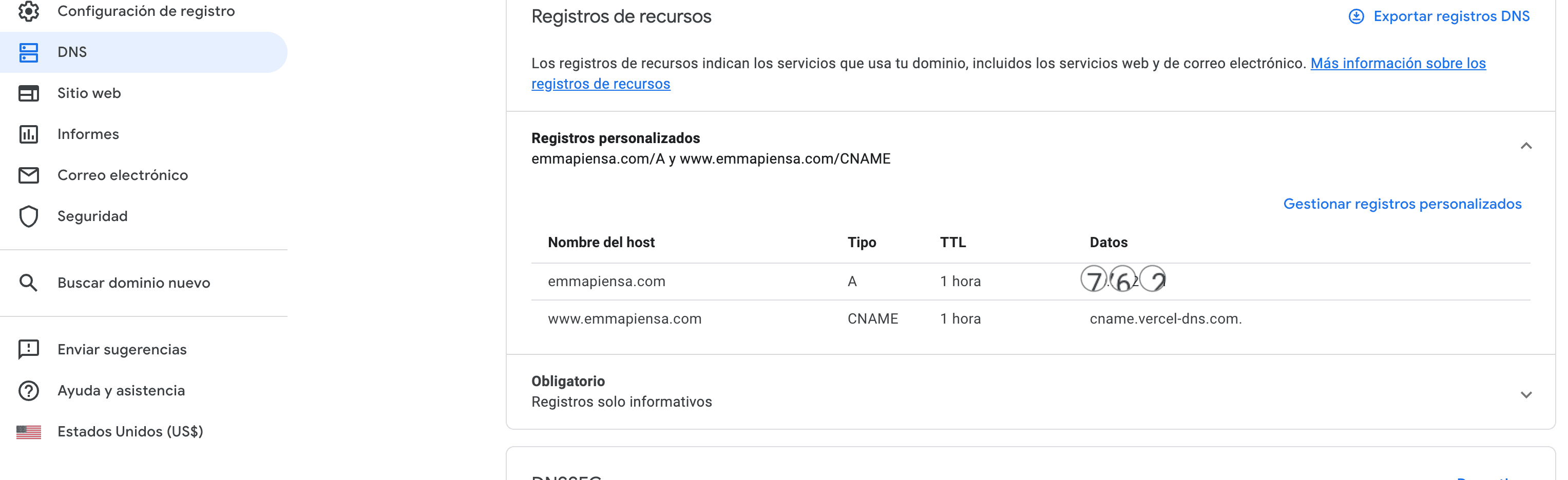 Configuración de DNS